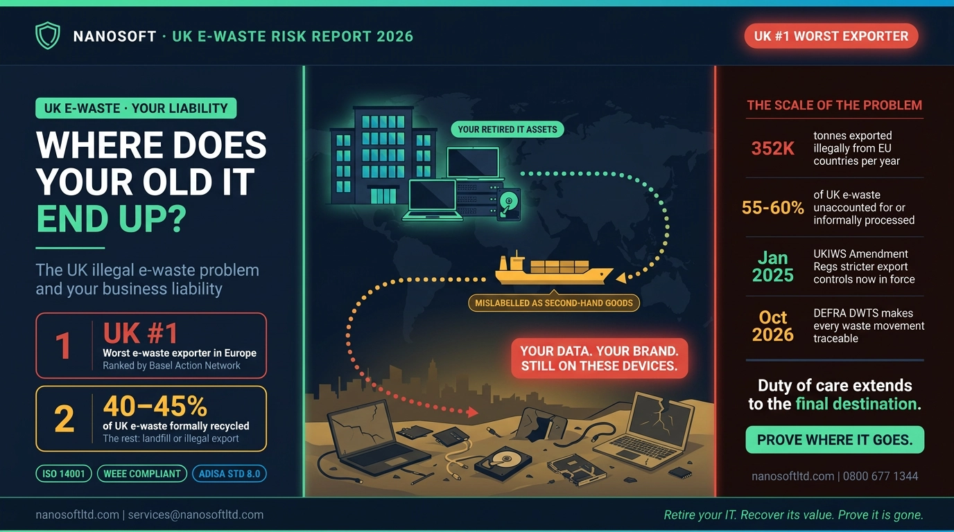 Where Does Your Old IT Equipment Actually End Up? The UK Illegal E-Waste Problem Explained