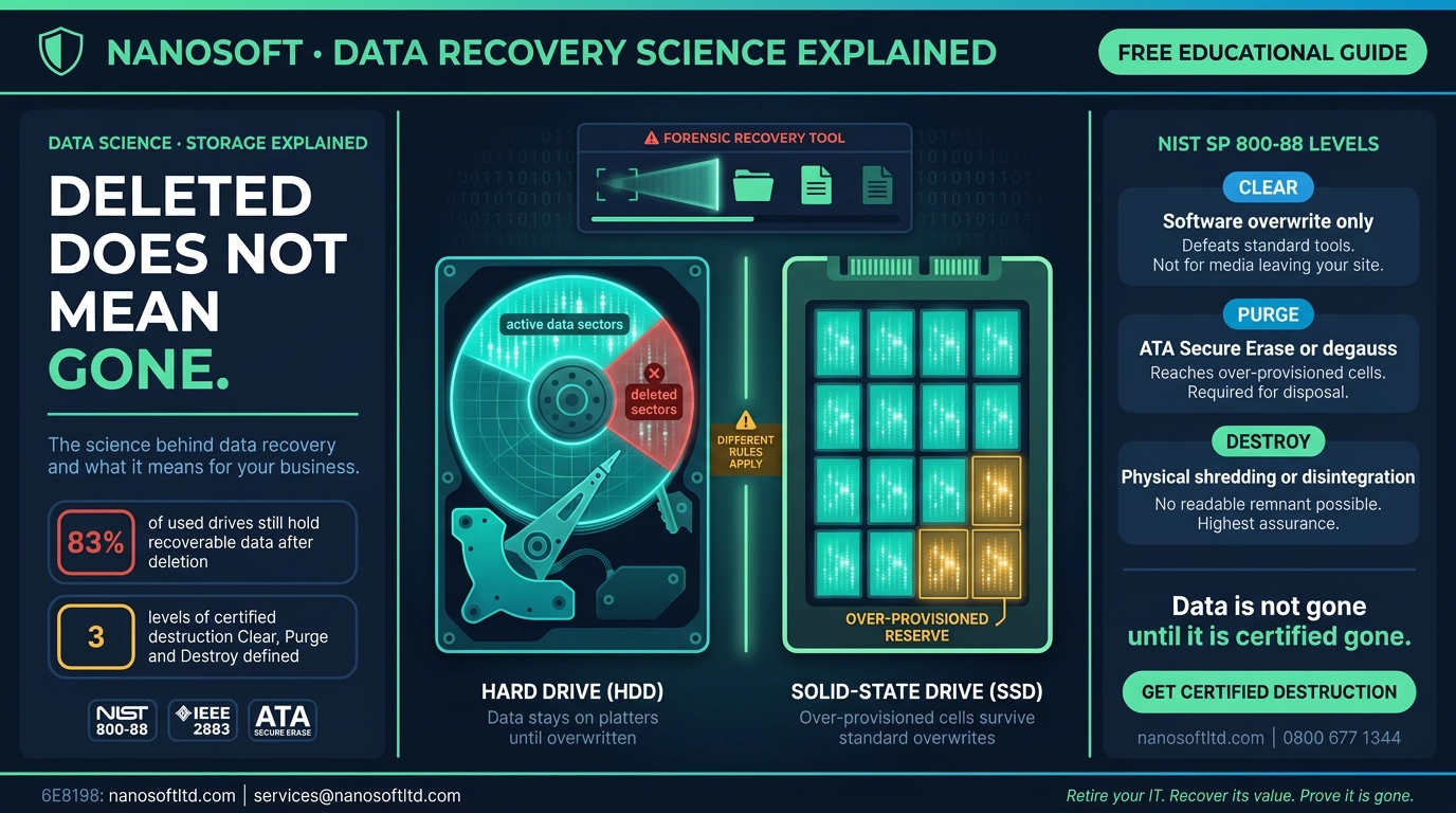 Deleted Does Not Mean Gone: The Science Behind Data Recovery and What It Means for Your Business