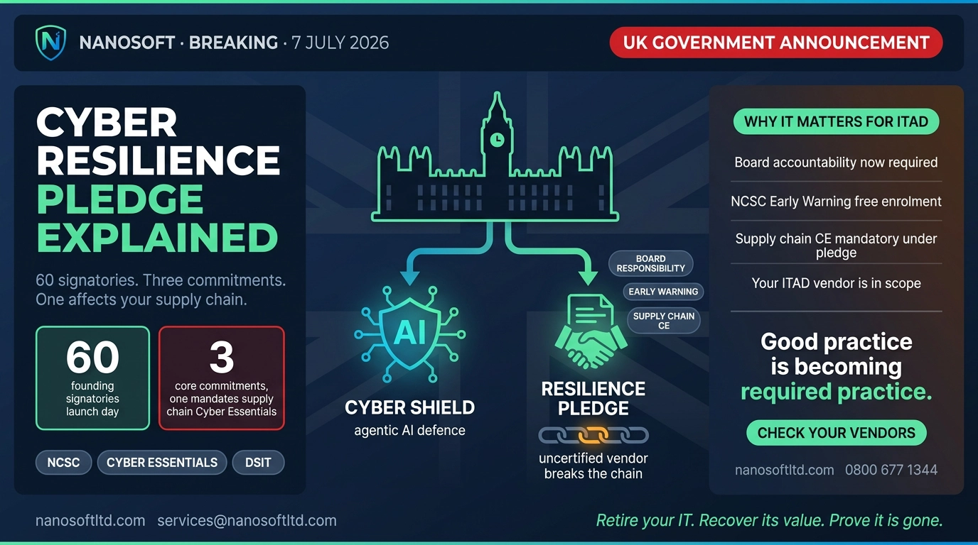 UK Cyber Resilience Pledge and Cyber Shield: What the Government's July 7 Announcements Mean for Your Business